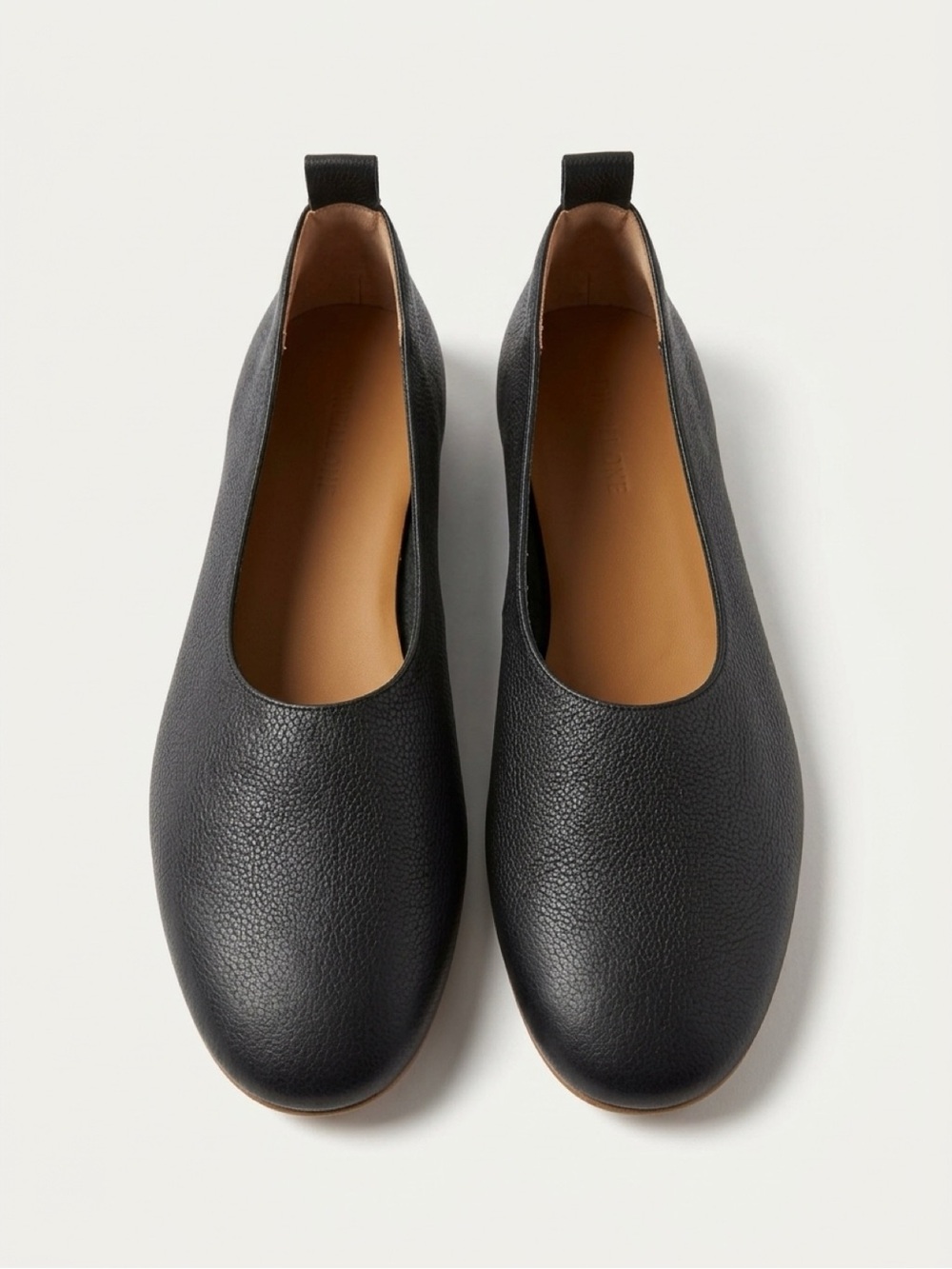 Everlane Classic Women's Black Leather Slip-On ballet Flats Size 7
